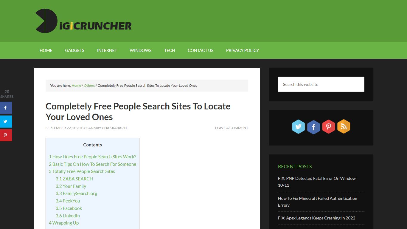 Completely Free People Search Sites To Locate Your Loved Ones